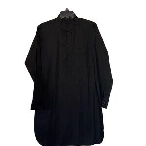 Kurta Pajama Set Boys/Men Black Indian Traditional Casual Full Sleeves Cotton